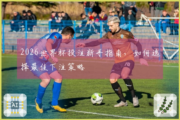 2026世界杯投注新手指南，如何选择最佳下注策略